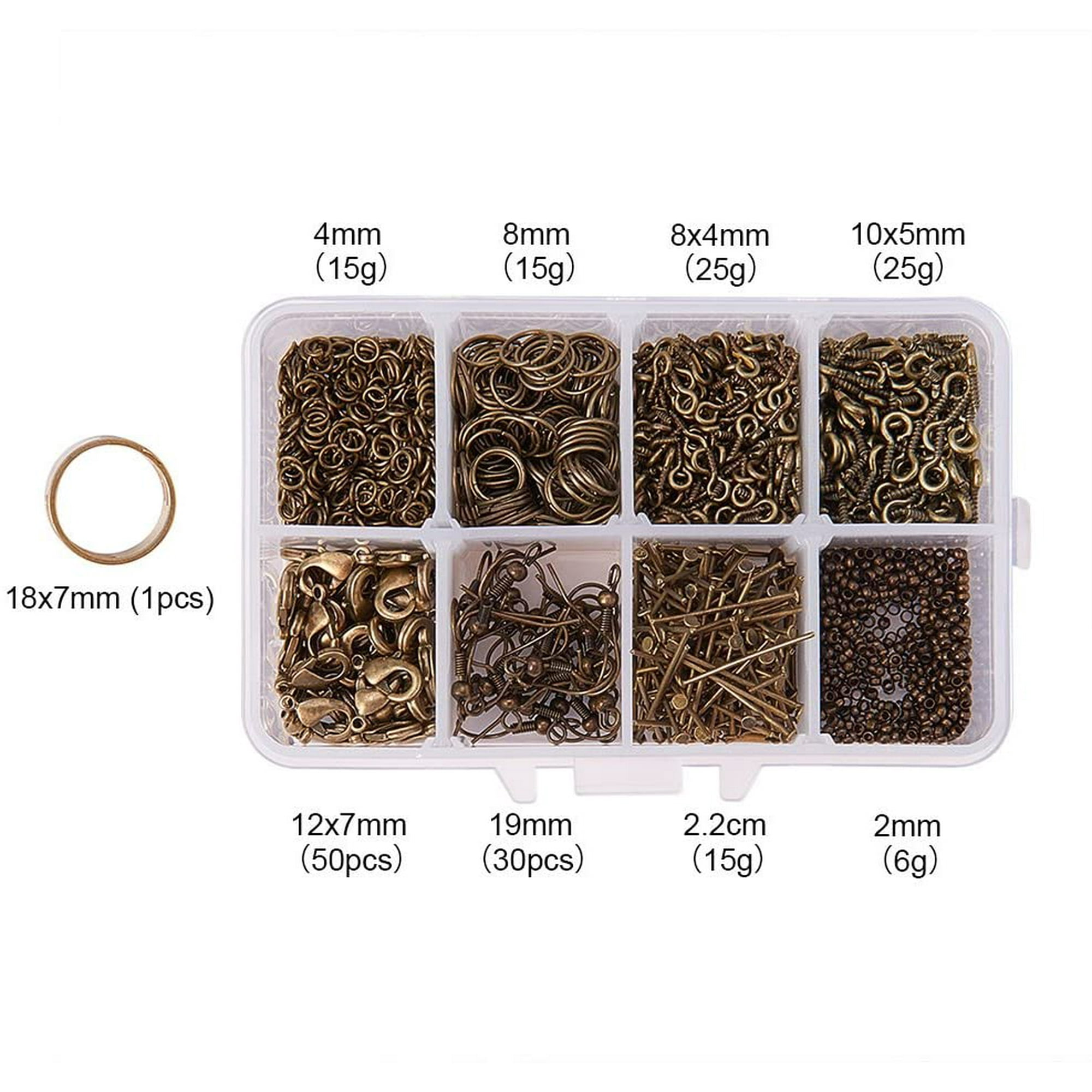 Jewelry Finding Sets with Jump Rings Screw Eye Pin Bail Peg Lobster Claw Clasps Jewelry Finding Sets with Jump Rings Screw Eye Pin Bail Peg Lobster Claw Clasps
